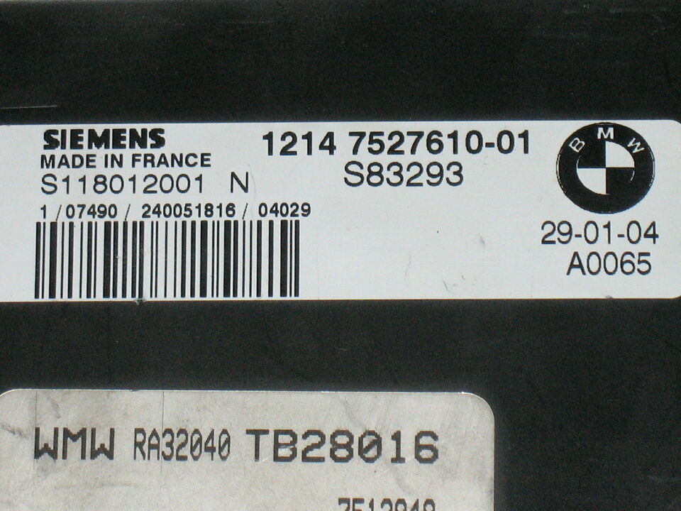 ECU S118012001N 12147527610-01 7542738 MINI Cooper