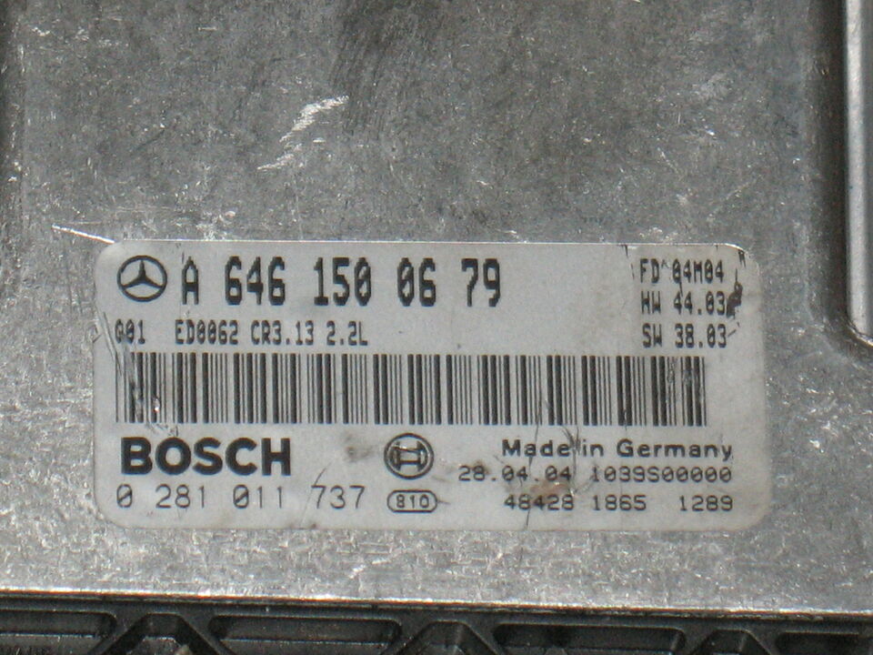 ECU MERCEDES C 220 A6461500679 0281011737 EDC16C2 CR3.13 2.2L