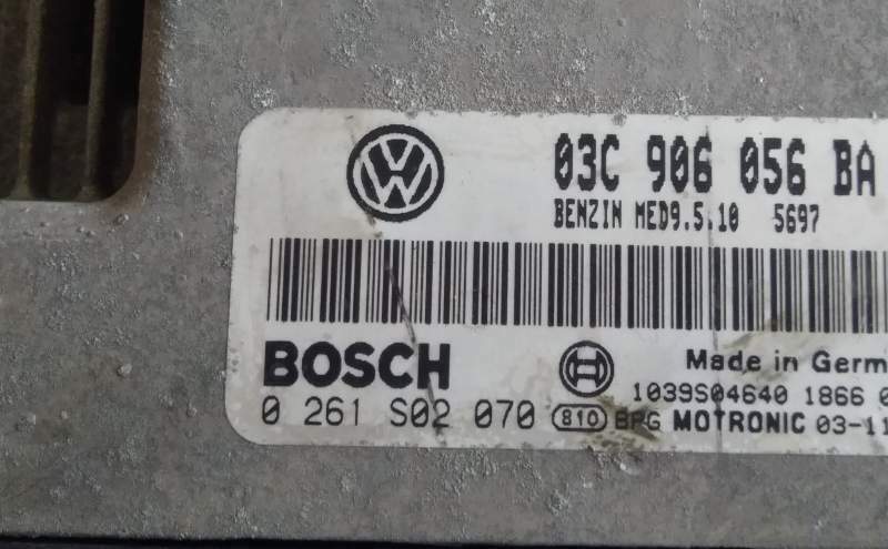 ECU VW VOLKSWAGEN GOLF 1.6 FSI 0261S02070 03C906056BA