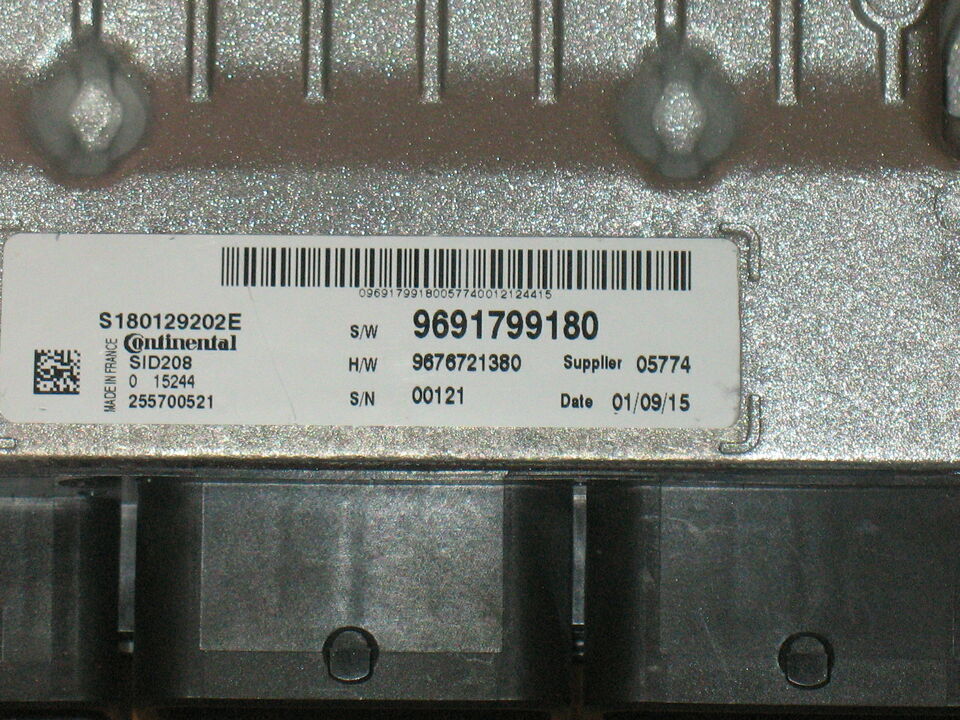 ECU CITROEN Jumper 2015 SID208 S180129202E 9691799180 dump 9679182280