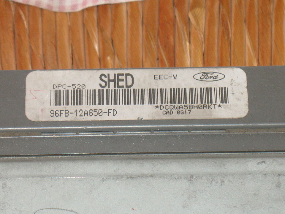 ECU SHED 96FB-12A650-FD 96FB12A650FD FORD FIESTA 1.8 D DPC-520