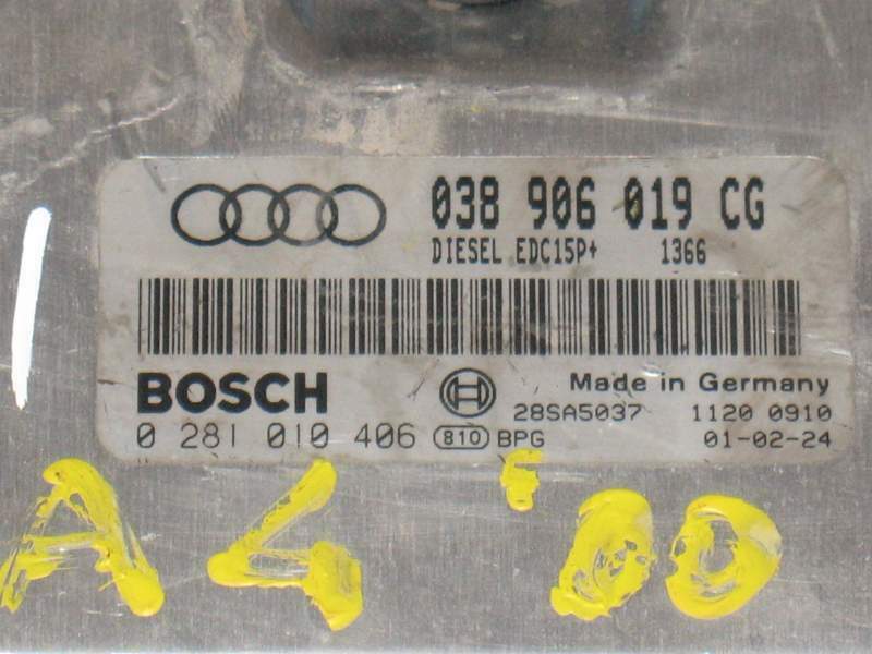ECU AUDI A4 1.9 TDI 130 CV 0281010406 038906019CG EDC15P