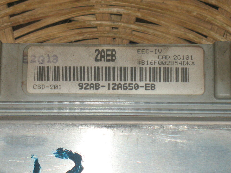 Ecu centralina ford 92ab12a650eb 2aeb csd201