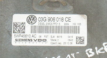 ECU VW PASSAT SIEMENS 5WP45610 AC 03G906018CE 03G906018 CE SIMOS PPD1.5.