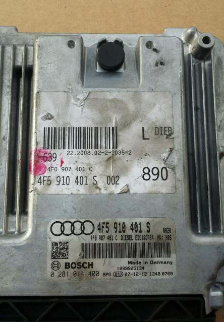 ECU AUDI A6 2.7 TDI 4F5910401S 4F0907401C 0281014400 EDC16CP34