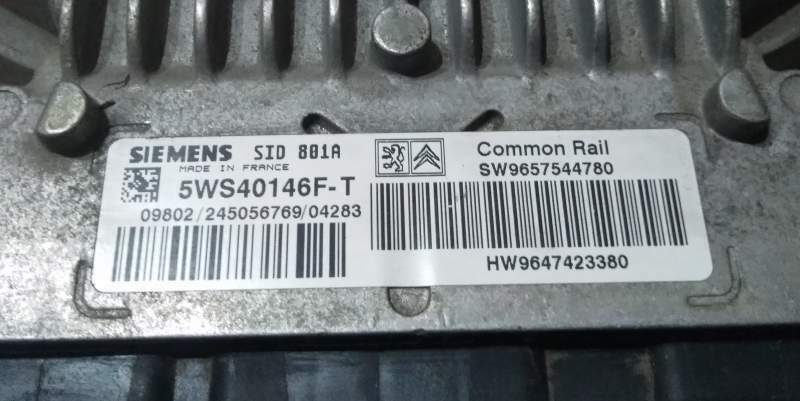 ECU CITROEN PEUGEOT 2.0 HDI SID801A 5WS40146F-T SW9657544780
