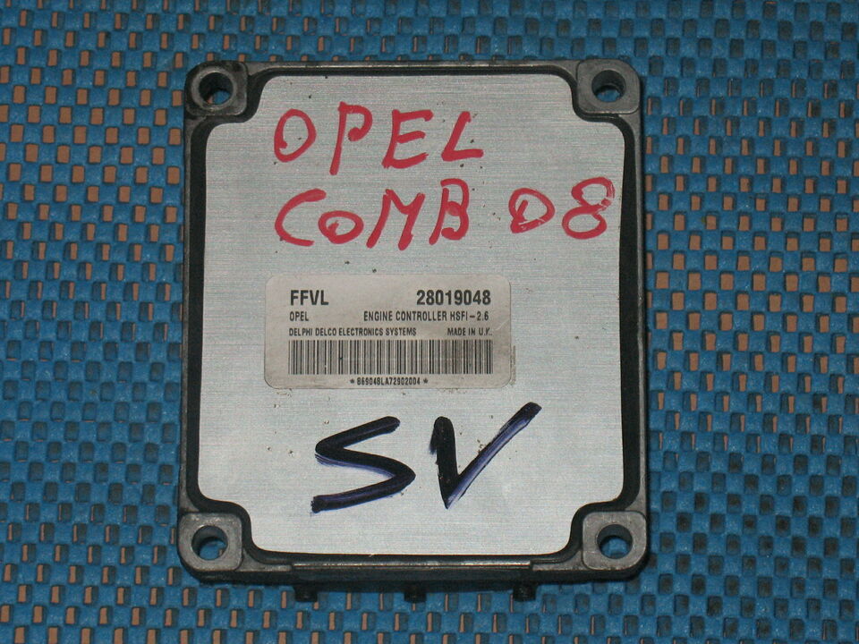 ECU DELPHI OPEL COMBO ASTRA 1.6 28019048 FFVL HSFI 2.6
