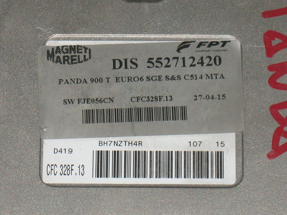 Ecu cambio fiat panda 9.0 dis 552712420 cfc 238f.13 sw fje056cn