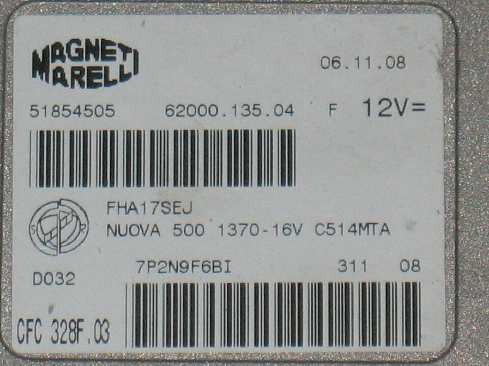 ECU CAMBIO NUOVA 500 51854505 CFC 328F.03 CFC328F03