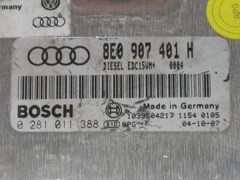 ECU AUDI 2.5 TDI BOSCH 0281011388 8E0907401H EDC15VM