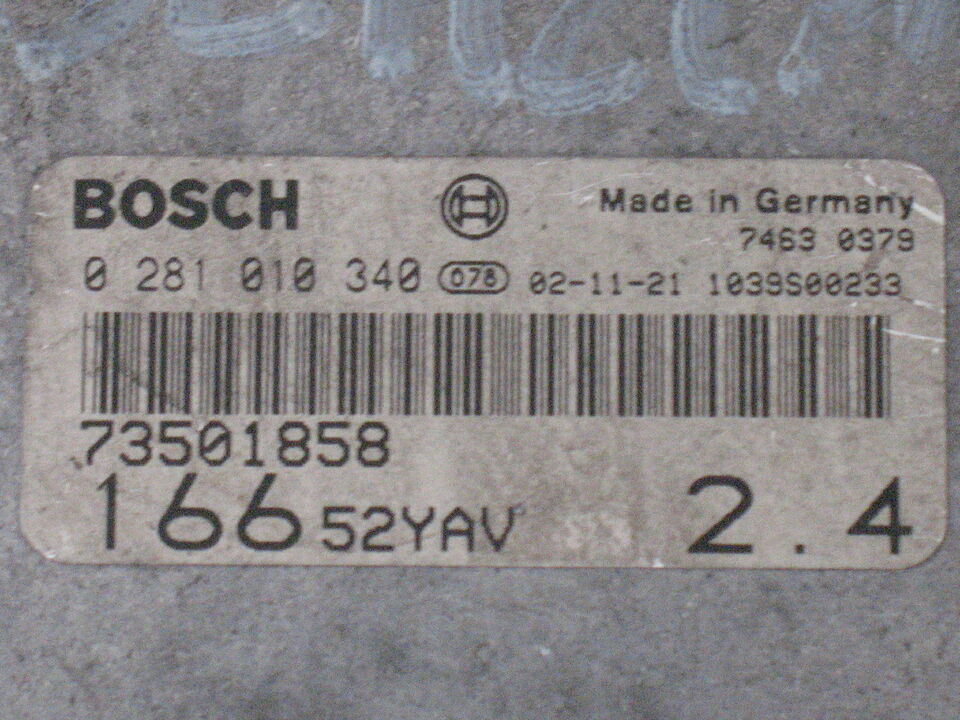 Ecu centralina motore fiat alfa romeo 0281010340 73501858