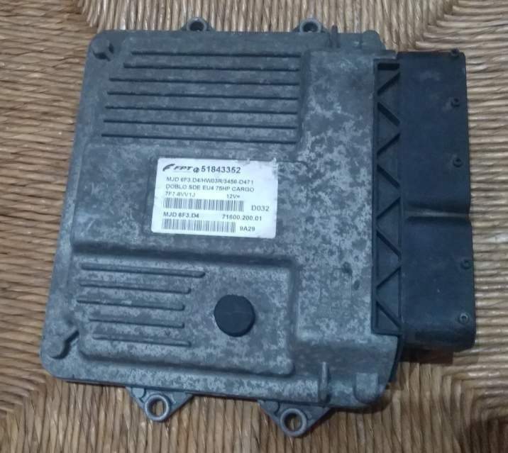 ECU FIAT DOBLO 1.3JTD 51843352 MJD 6F3.D4 HW03R 3456-D471 75HP
