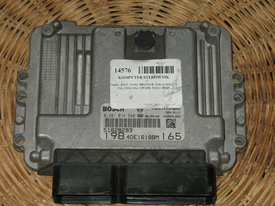 ECU FIAT BRAVO MK2 07-14 1.9D EDC16C39 0281014540 51828293