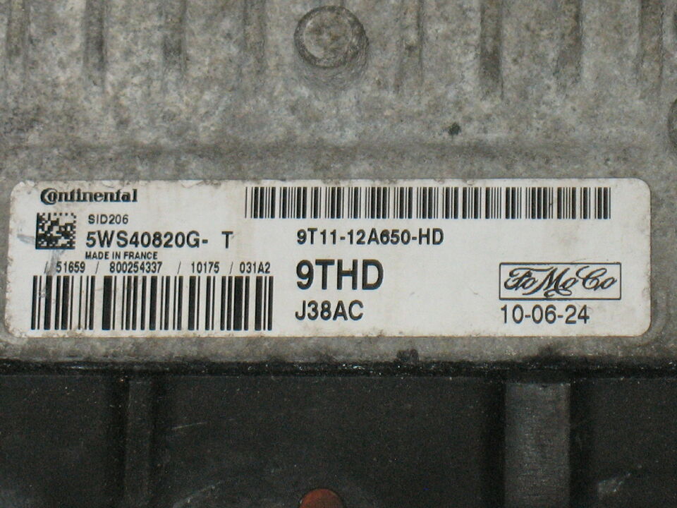 TRANSIT Connect 1.8 TDCi SID206 ECU 5WS40820G-T 9T11 12A650 9THD CONTINENTAL