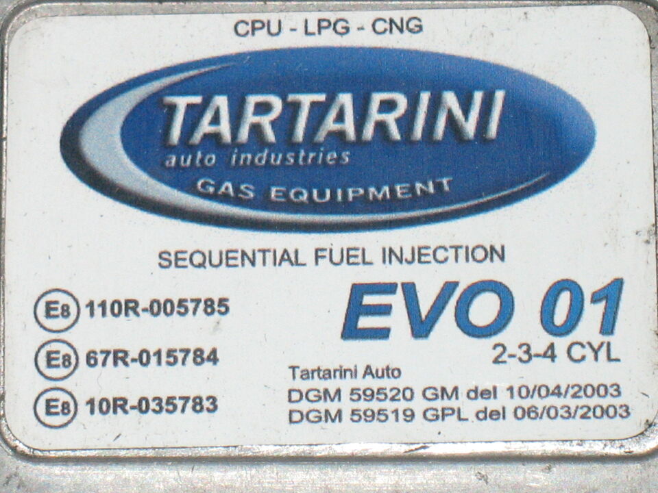 ECU TARTARINI EVO01 LPG 110R-005785 67R-015784 10R-035783