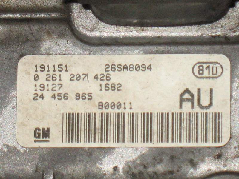 ECU CENTRALINA OPEL AGILA 1.2 16V Z12XE 0261207426 24456865 ME7.6H4