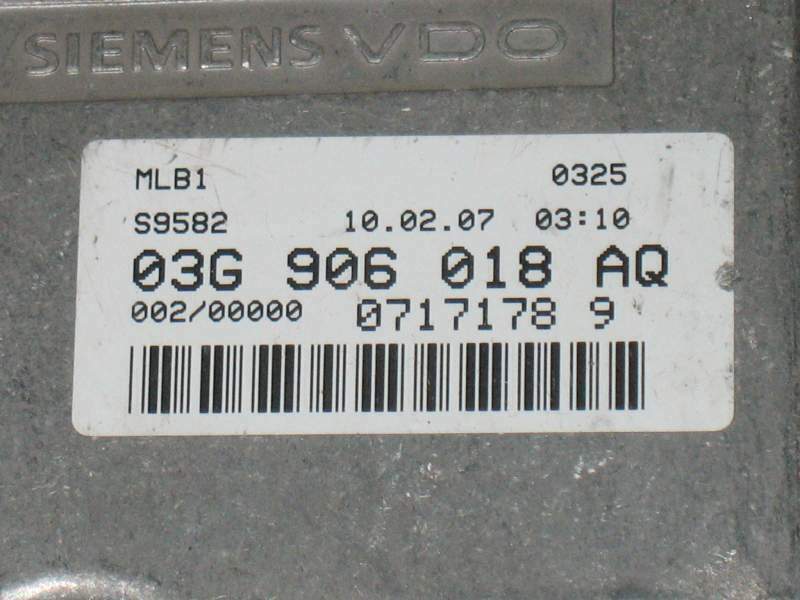ECU AUDI A4 2.0 TDI SIEMENS 5WP45549 AF 03G906018AQ SIMOS PPD1.3