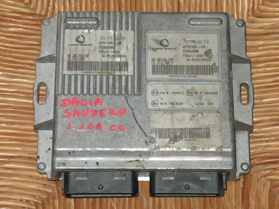 Ecu centralina dacia sandero gpl lpg 616052000 sw:re352155g52