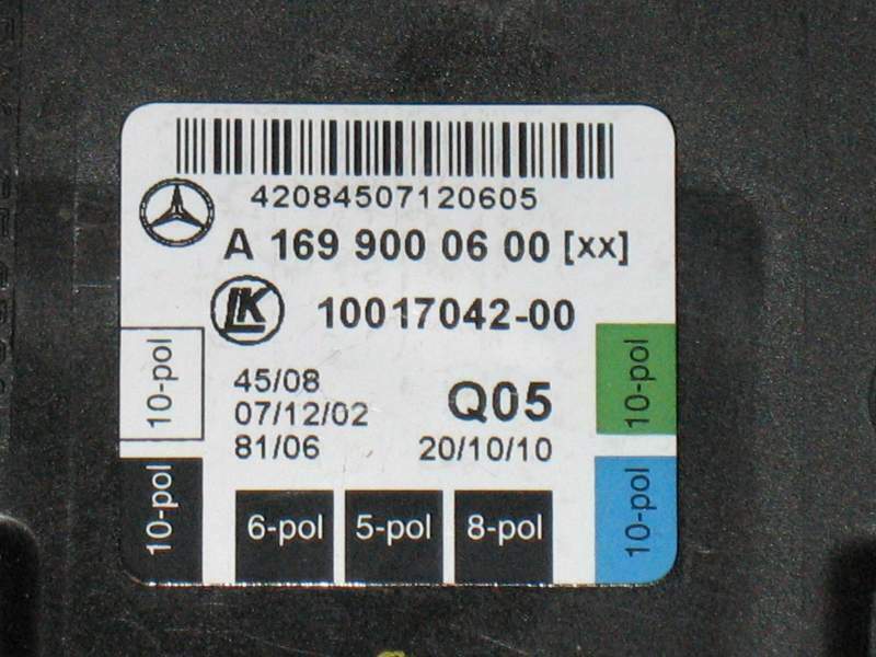 ECU Mercedes A1699000600 centralina porta anteriore destra