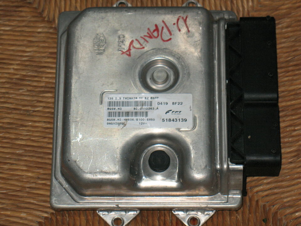 ECU FIAT PANDA 0.9 turbo 51843139 85HP 8GSW.H3 HW606