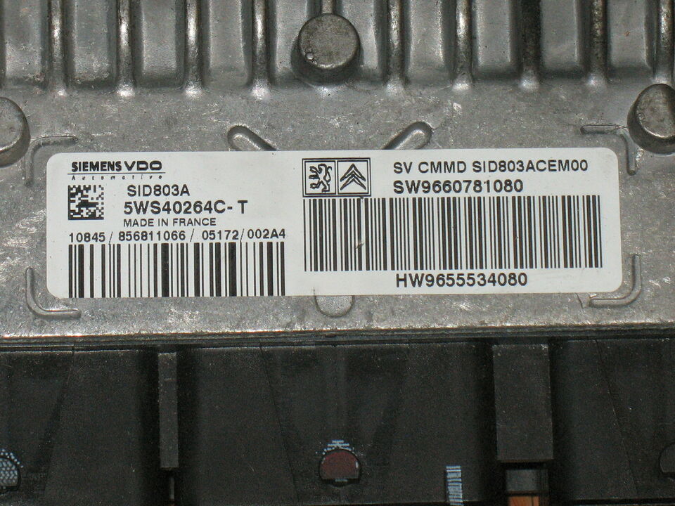 ECU CITROEN PEUGEOT 2.0 HDI 5WS40264C-T 9660781080 HW9655534080