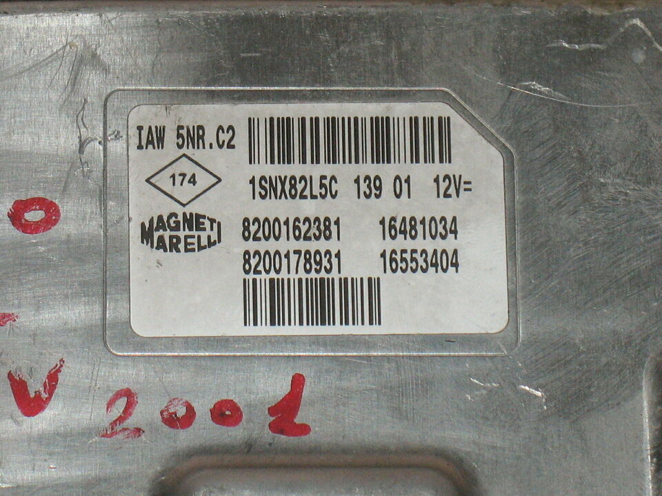 ECU RENAULT CLIO 1.2 IAW 5NR.C2 8200162381 8200178931