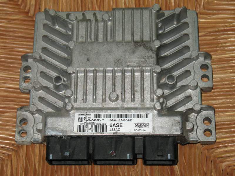 ECU FORD SID206 6G91 5WS40403F-T 6G91-12A650-HE 6ASE