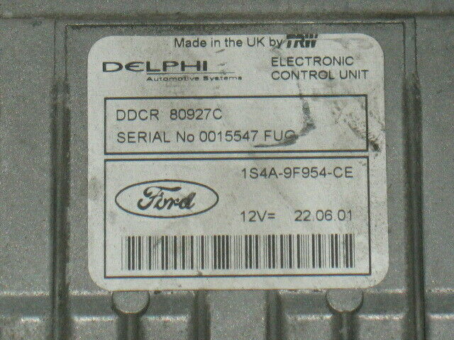 ECU CENTRALINA FORD FOCUS 1.8 DDCR80927C 1S4A-9F954-CE