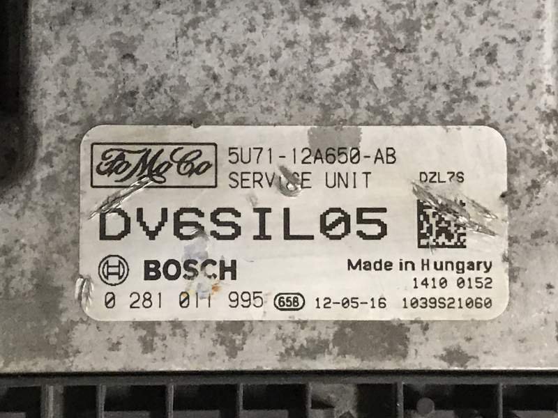 Ecu focus c max fiesta fusion bosch 0281011995 5u7112a650ab EDC16C34