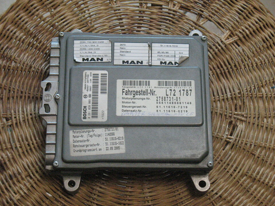 ECU MAN F2000 BOSCH 0281020009 L721787 MS6.4 51116167215