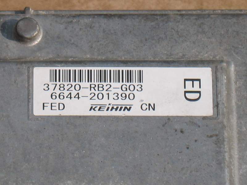 Ecu honda 37820-RB2-G03 6644-201390 FED ED