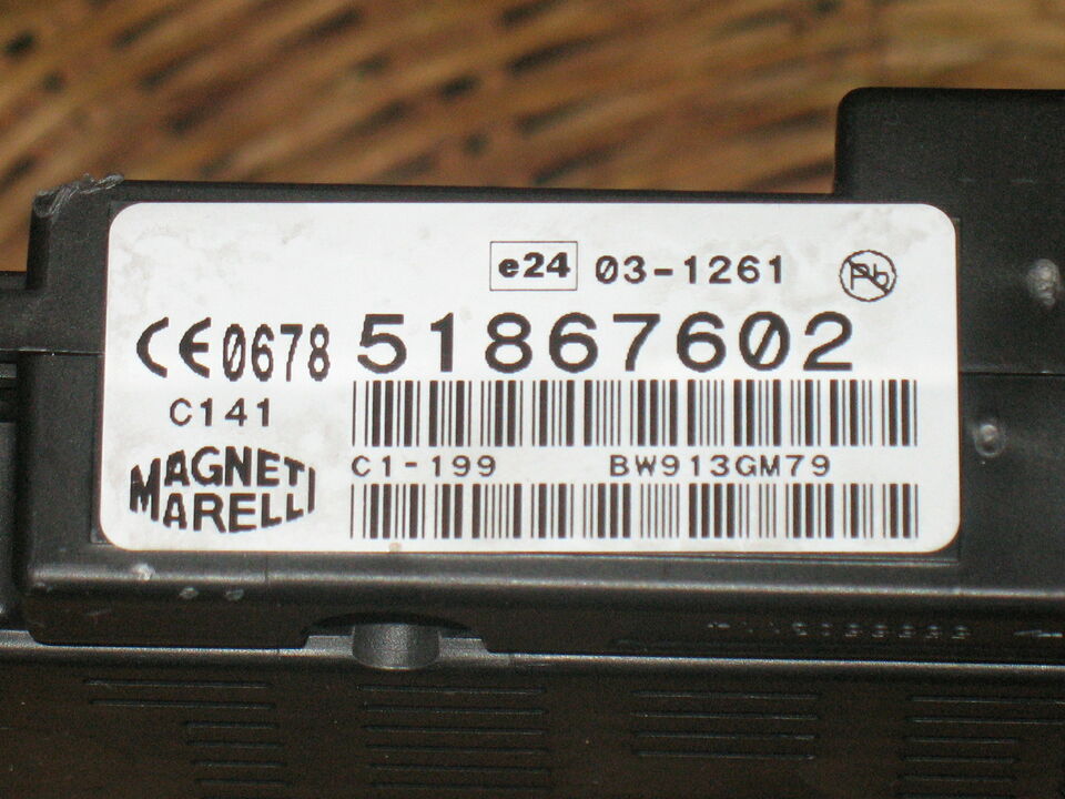 Ecu Blue&me MARELLI Fiat GRANDE PUNTO ABARTH 51867602 Blu Me