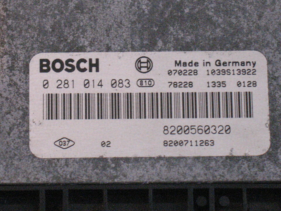 ECU RENAULT ESPACE IV 2.0 0281014083 8200560320 8200711263 EDC 16CP33-6.2