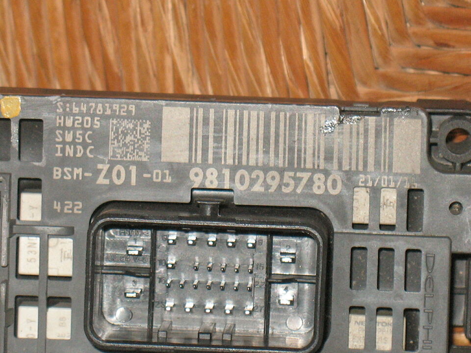 CITROEN C4 II DS4 PEUGEOT 308 II 9810295780 BSM Z01 01 HW205