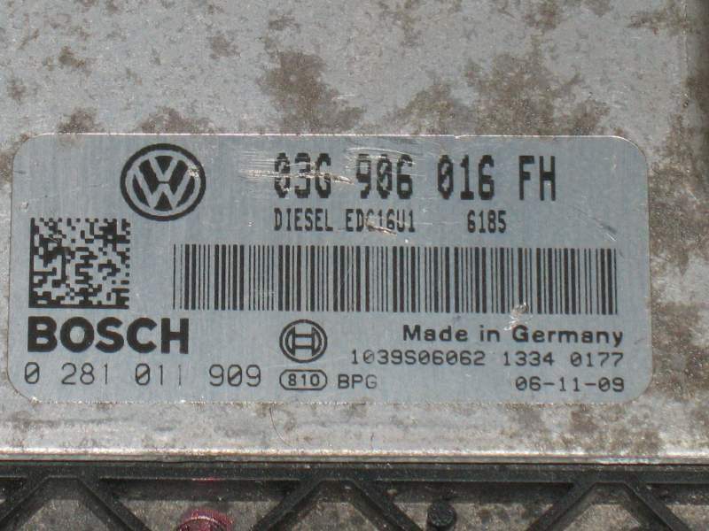 ECU SEAT ALTEA 2.0 TDI BOSCH 0281011909 03G906016FH EDC 16U1-5.41