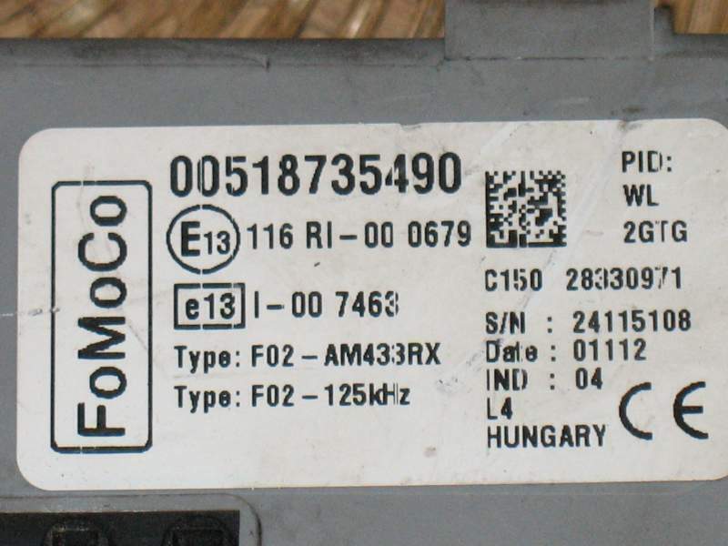 BODY COMPUTER 00518735490 DELPHI FORD KA 1.2 16V (169.A.4000)