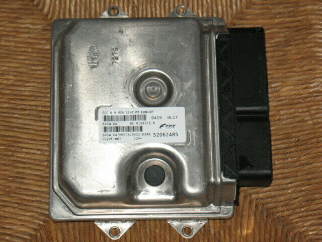 ECU CENTRALINA MOTORE FIAT 500 0.9 85HP 52062485 8GSW.CA HW608