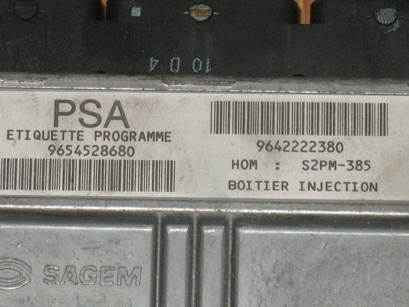 ECU Citroen Peugeot 9654528680  9642222380  215848079  S2PM-385