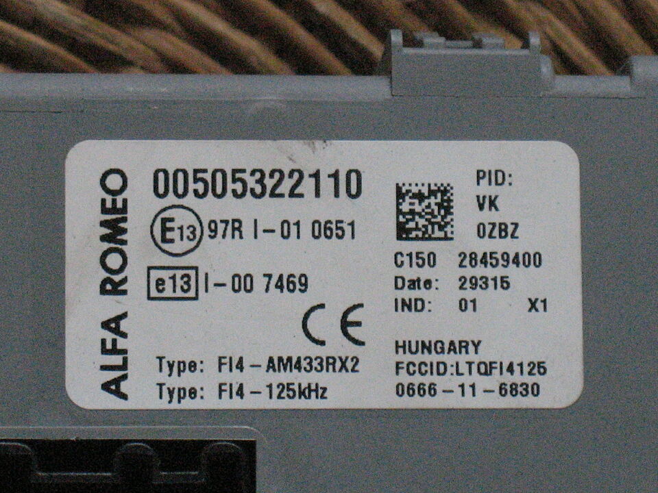 BODY ALFA ROMEO MITO 1.3 MJET 00505322110 505322110 BLU