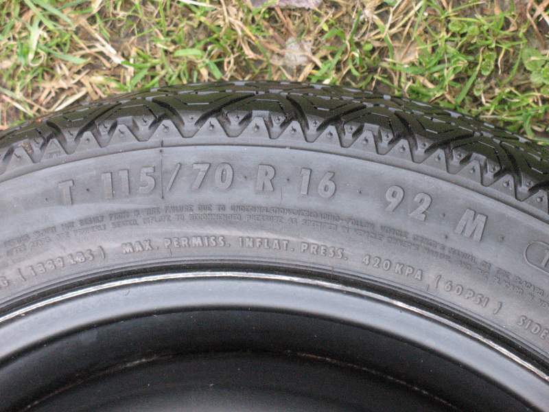 Ruotino, Ruota di scorta da 16 x Audi Seat SKoda VW 5x100x57