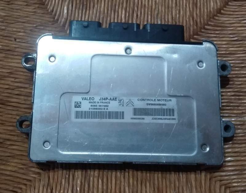ECU CITROEN PEUGEOT VALEO J34P-AAE SW 9665666980 HW 9655883280