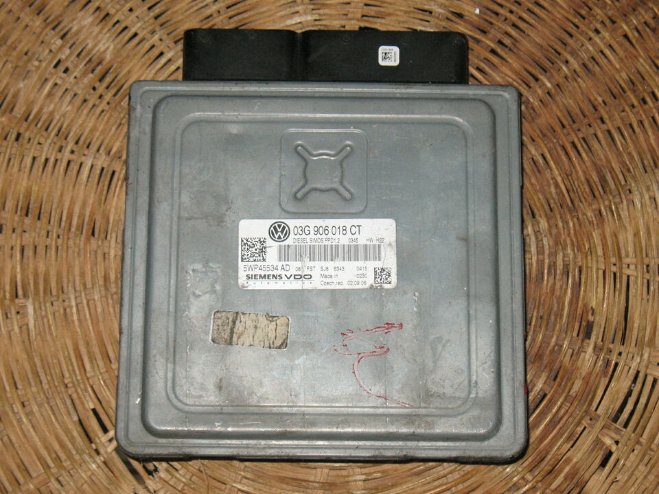 ECU VW VOLKSWAGEN GOLF 2.0 03G906018CT 5WP45534AD PPD1.2 HW:H22