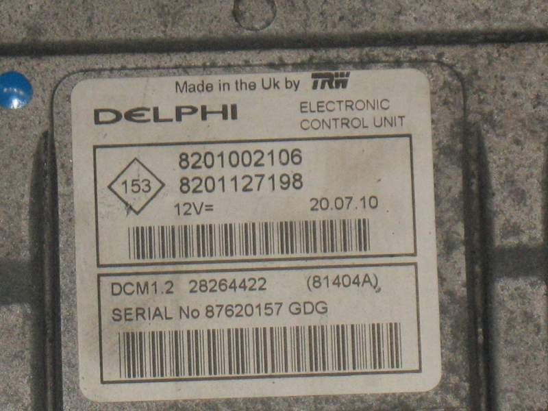 Ecu renault dacia nissan 28264422 8201002106 8201127198 DCM1.2