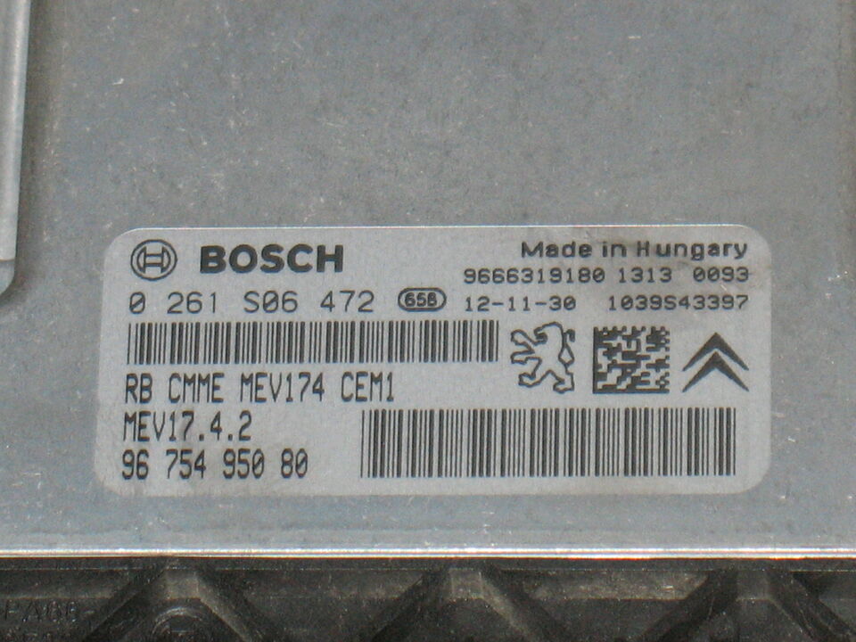 ECU CITROEN PEUGEOT 0261S06472 9675495080 MEV17 4.2
