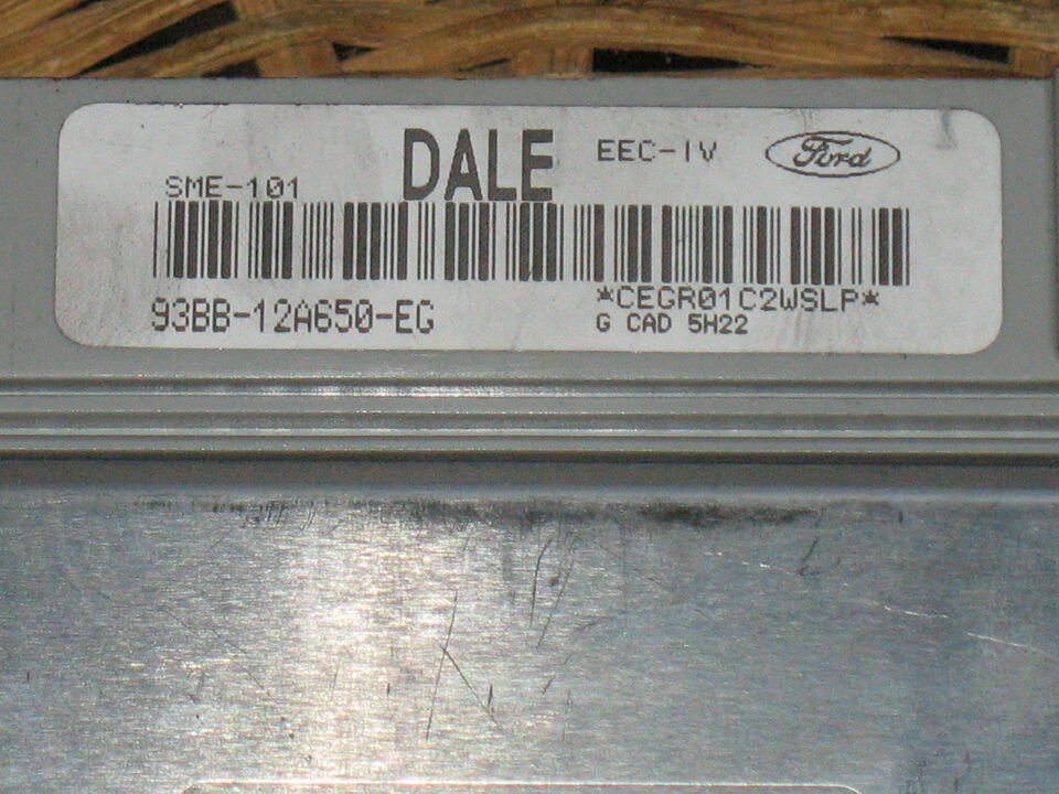 ECU FORD MONDEO 2.0 16V 93-12A650-EG 93BB12A650EG DALE SME-101