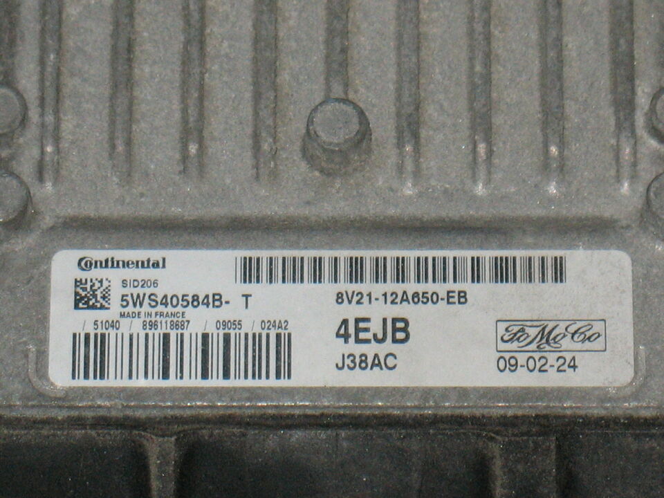 ECU Ford S-MAX C-MAX SID206 5WS40584B-T 8V21-12A650-EB 4EJB