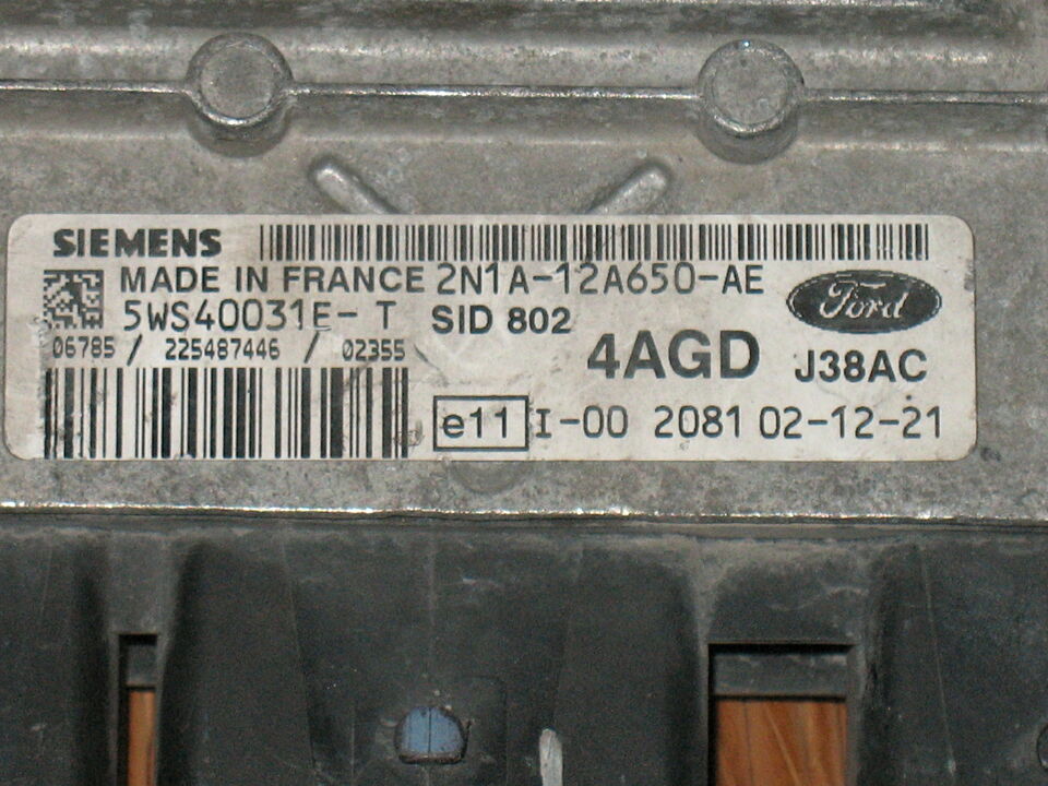 ECU FIESTA FUSION 1.4 TDCI 5WS40031E-T 2N1A-12A650-AE SID802