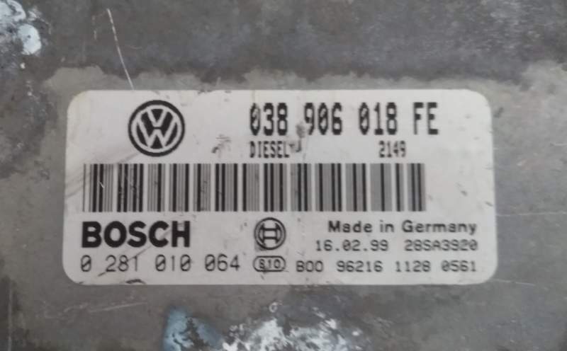 Ecu centralina vw volkswagen passat motore 1.9 tdi 0281010064 EDC 15V-5.45