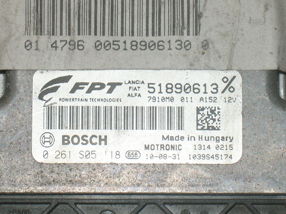 ALFA ROMEO Giulietta FIAT LANCIA 0261S05118 51890613 ME 7.9.10