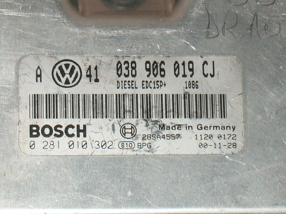 ECU VW GOLF BORA 1.9 TDI 115 038906019CJ 0281010302 EDC15P +